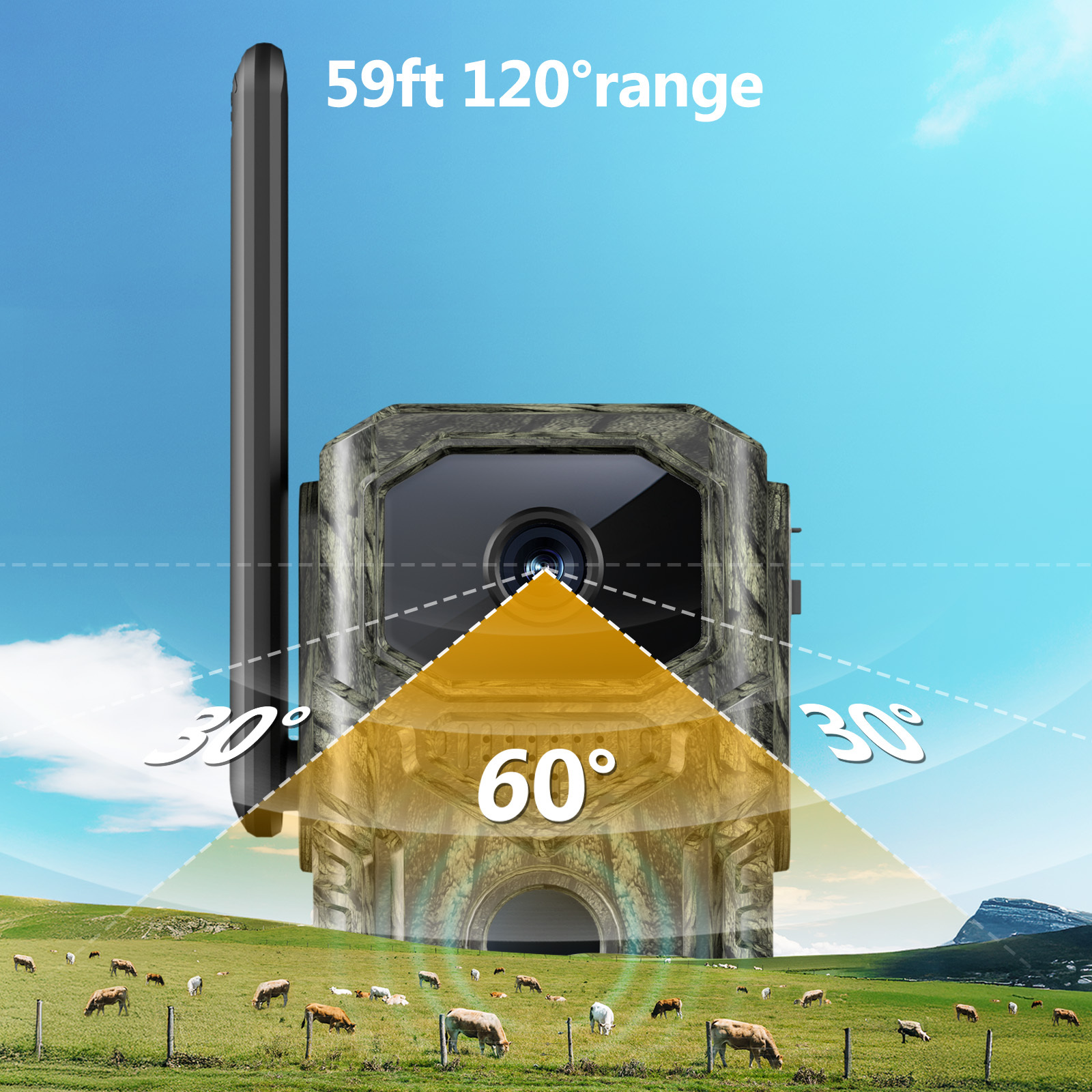 4G GPS Hunting Outdoor Trail Camera Wide Angle 4MP Camouflage Wildlife Deer Monitoring Solar Hunt Camera - Image 6