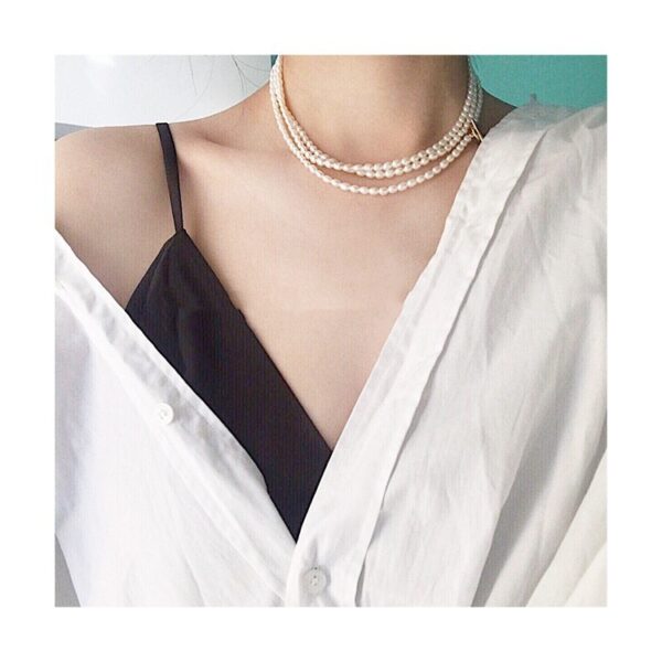 French Elegant Luxury Natural Pearl Necklace - Image 7