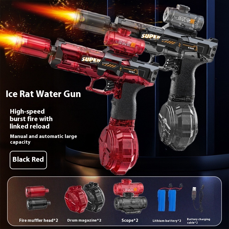 LED Lights Electric Water Guns Children Simulated Shooting Recoil Powerful Automatic Water Spray Gun Kids Summer Outdoor Toys - Image 21