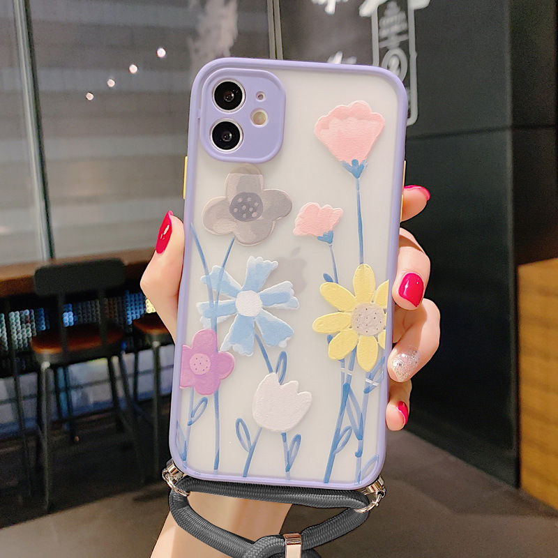 Lavender Floral Lanyard Phone Case Lanyard Phone Case XSMAX Cover - Image 17