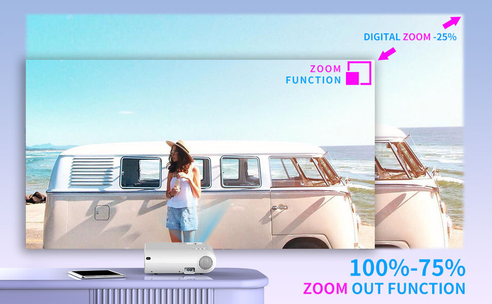 720p Portable Smart Projector P62 Supports Home Office HD Projector - Image 12