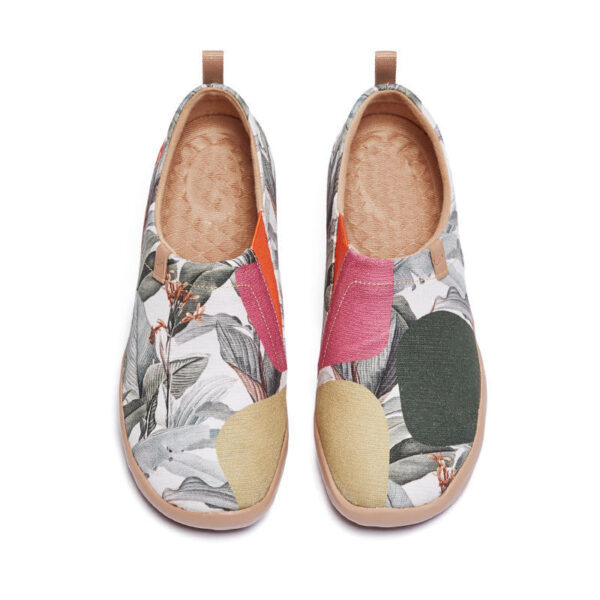 Women's Casual Shoes Painted Walking Slip On Lightweight Loafers Comfortable Canvas Fashion Sneakers - Image 59