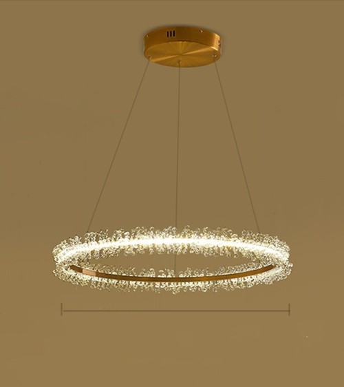 Living Room Crystal Chandelier Modern Style Electroplated Gold Creative - Image 7