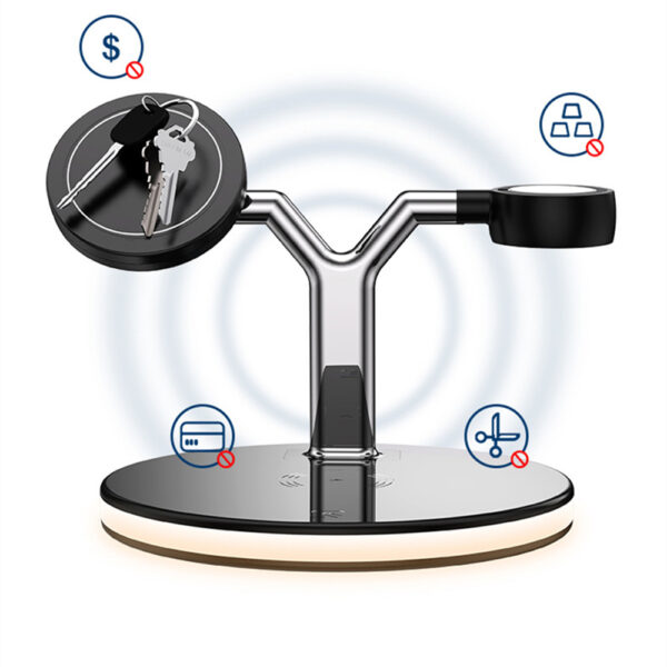 3 In 1 Magnetic Wireless Charger Stand Watch 15W Fast Charging Dock Station For Earbuds Pro - Image 12