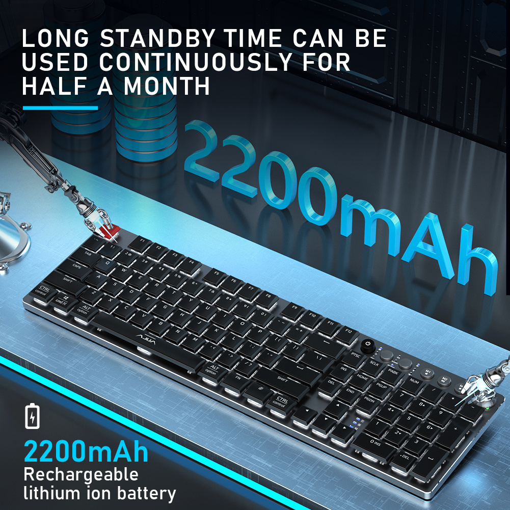 Wireless Mechanical Keyboard Thin 104 Keys - Image 2