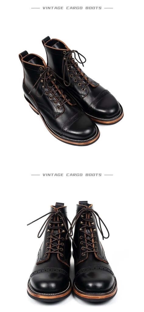 Tooling First Layer Cowhide Fall Winter Men Genuine Leather Boots