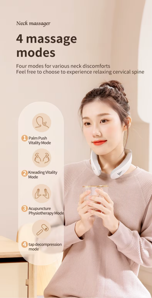 Wholesale Customized Wireless Personal Portable Neck Wearable Massagers Cold And Warm Hanging Neck Massager