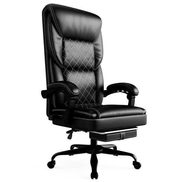 Gaming Chair, Office Chair With Inflatable Lumbar Support, Ergonomic Comfortable Wide Computer Chair With Footrest And Linked Soft Armrests, High Back 3D Enveloping Seat Cushion - Image 6