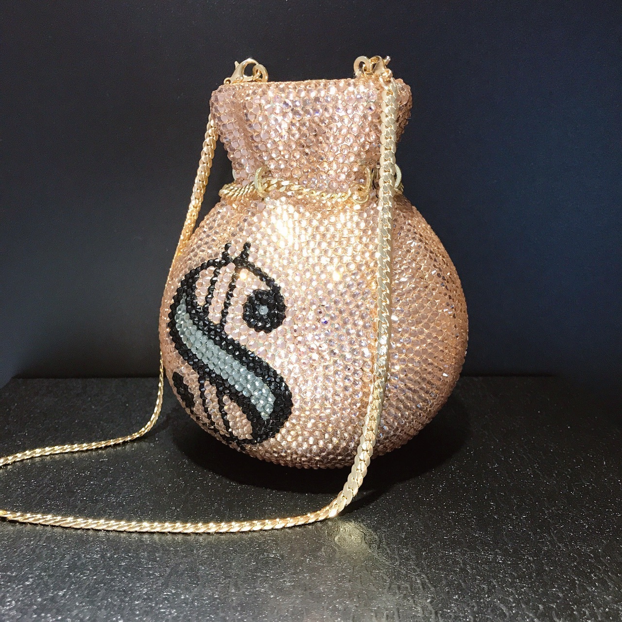 Pocket Handmade Diamond Party Crystal Clutch Chain Bag - Image 7