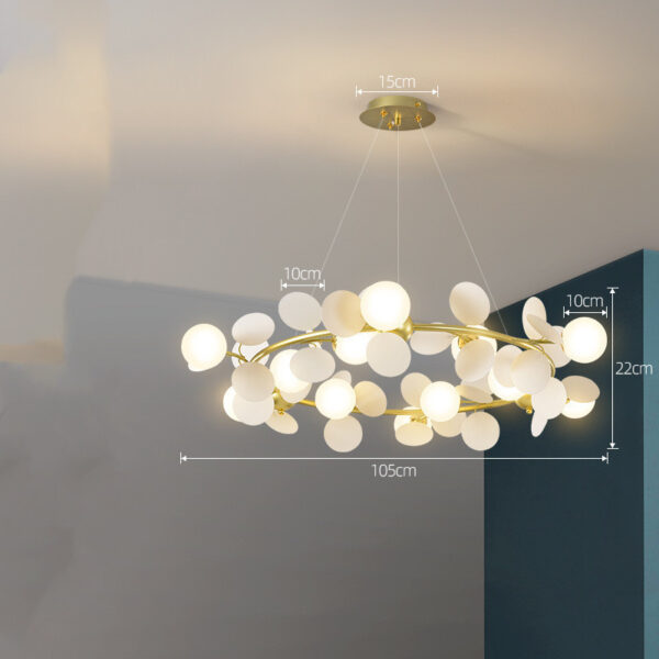 Nordic Chandelier Modern Minimalist Living Room Bedroom Lighting - Image 29