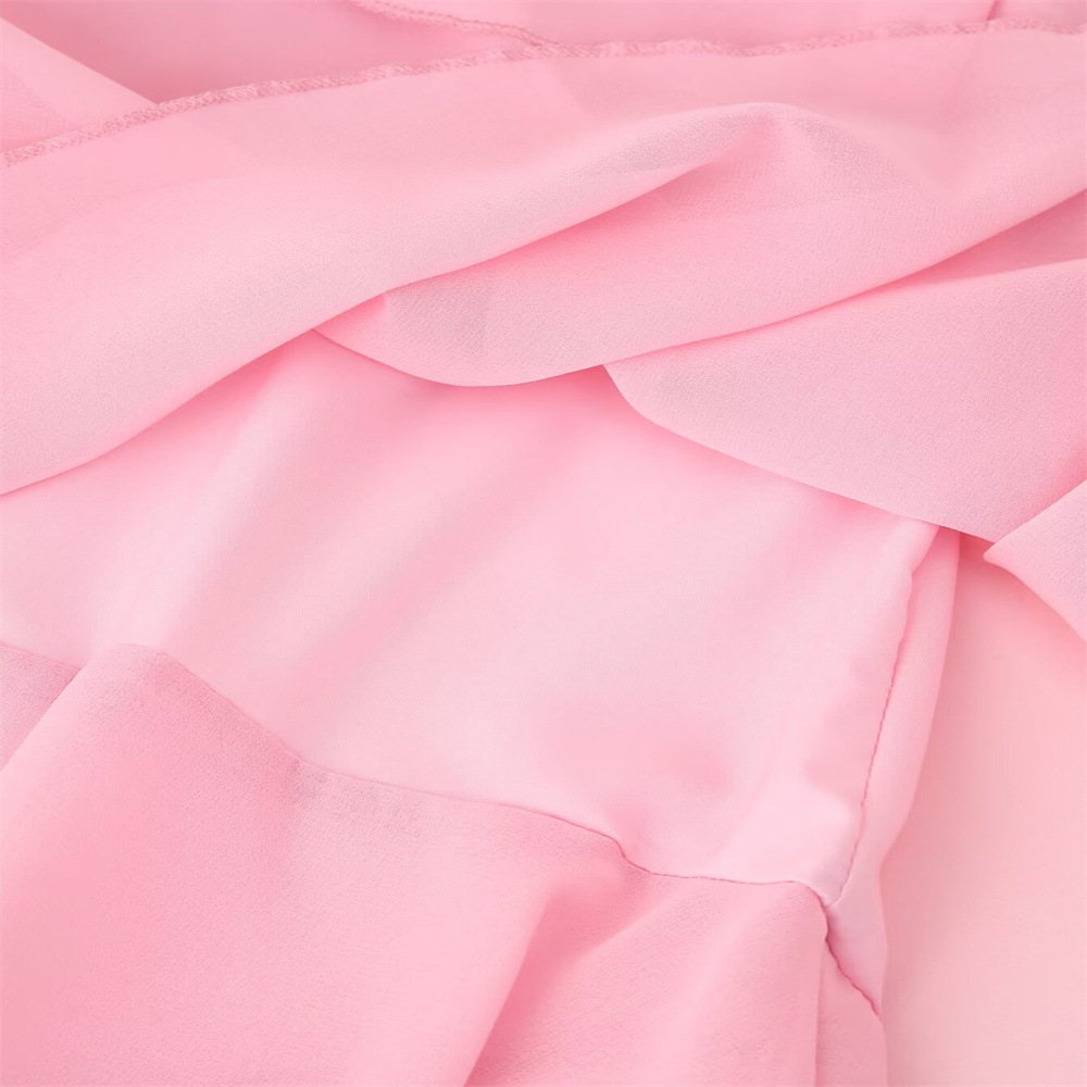 Decorative Chiffon Sling Dress Women - Image 11