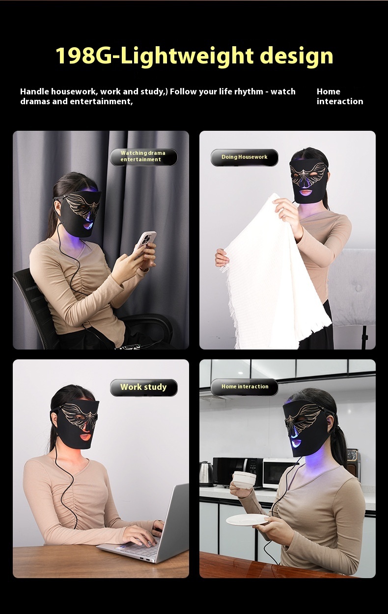 Red And Blue Everbright Bank Light Spectrum Mask Beauty Instrument - Image 6