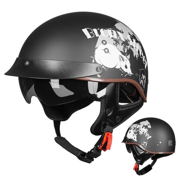 Retro Motorcycle Breathable Helmet - Image 19