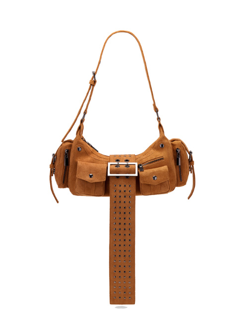 Simple Retro Versatile Suede Women's Handbag Shoulder Bag - Image 11