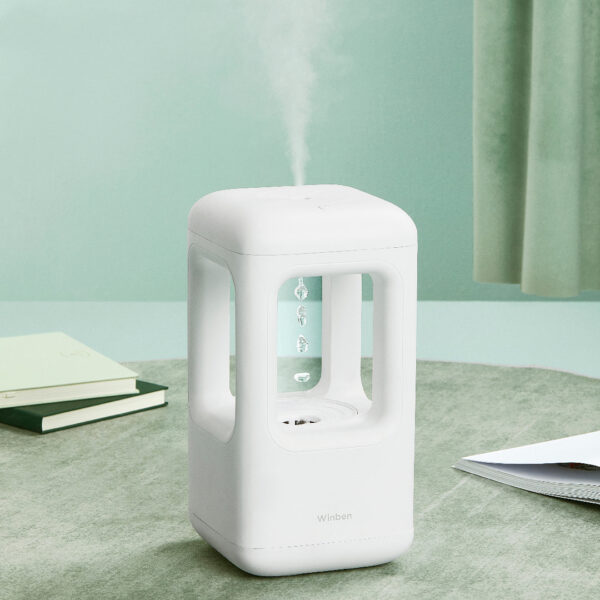 New Air Humidifier Home Quiet Bedroom Anti-Gravity Water Drop Humidifier Atmosphere Light - Image 4