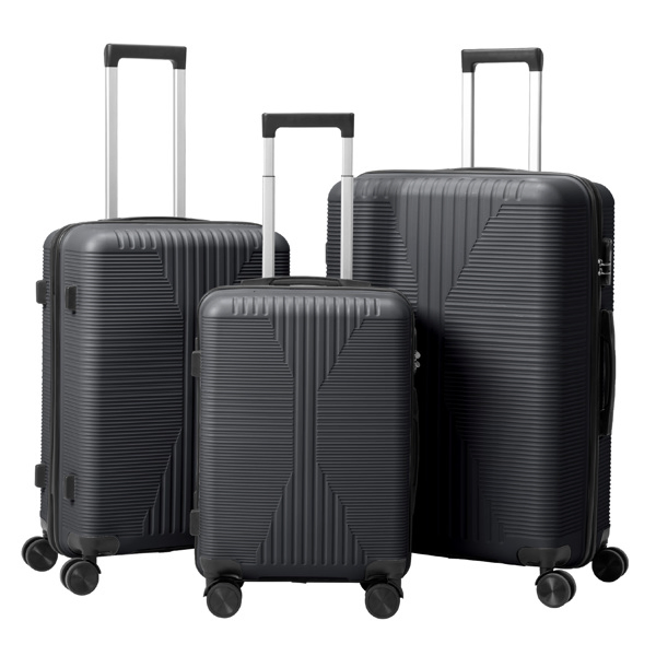 Non-TSA Customs Lock 3-in-1 PP Trolley Case, 20in, 24in, 28in, PP, Dark Gray - Image 24