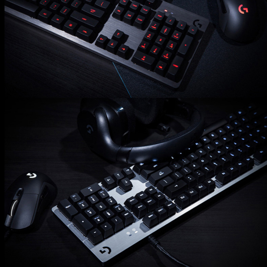 G413 Gaming Electronic Sports Mechanical Keyboard Desktop Backlight 104 Key Metal Panel - Image 1