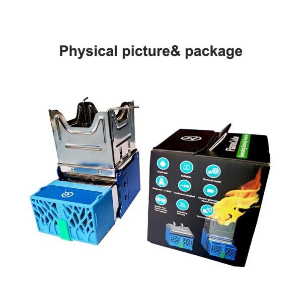 Fire Generator Electric Stove Folding Broiler Wood Stove Camping - Image 2