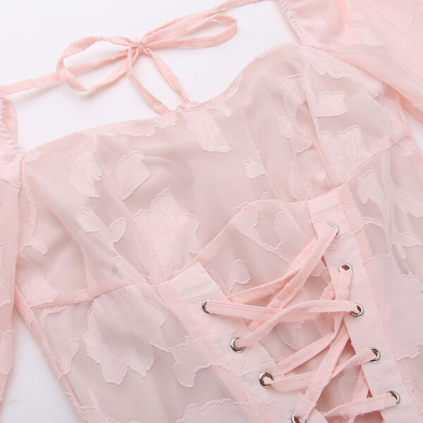 Vacation Style Lace Dress Women - Image 13