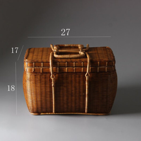 Handmade Bamboo Tea Ceremony Tea Person Carrying Bag Portable - Image 14