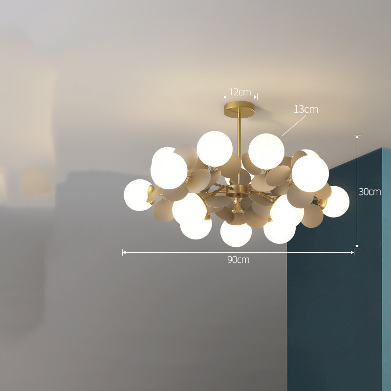 Nordic Chandelier Modern Minimalist Living Room Bedroom Lighting - Image 7