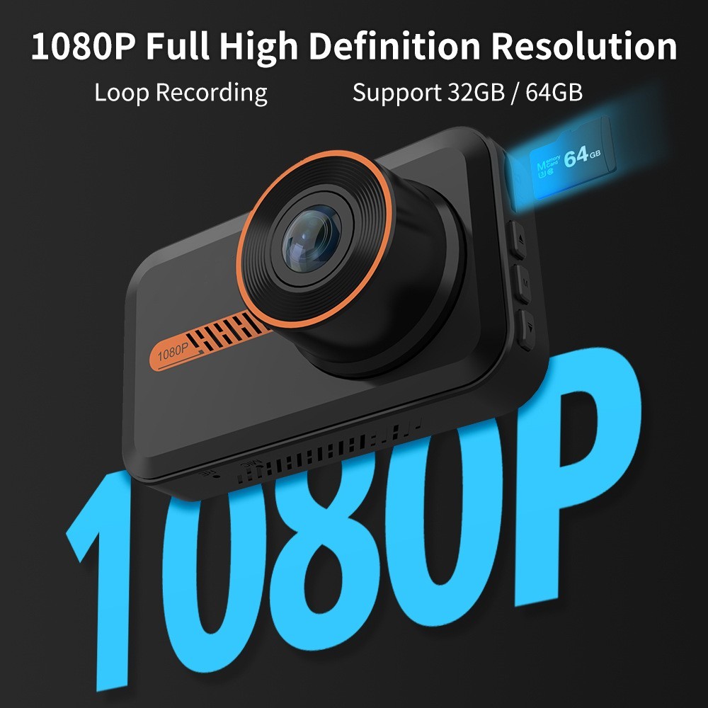Dash Cam Front And Rear Car Camera Dual Dashcam 1080P FHD - Image 1