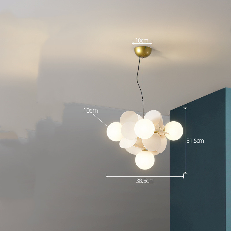 Nordic Chandelier Modern Minimalist Living Room Bedroom Lighting - Image 15