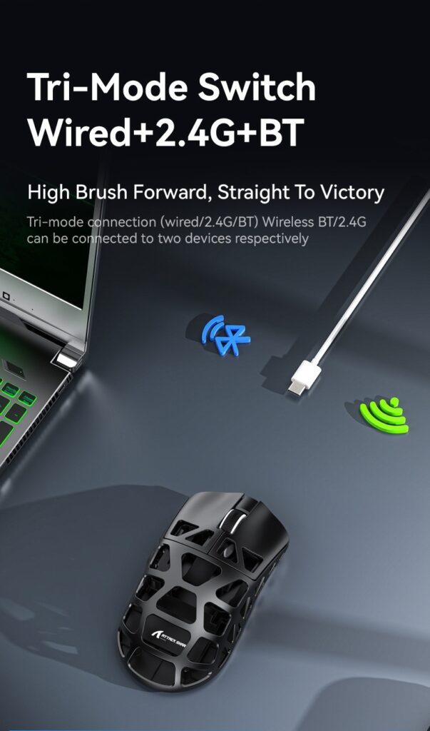 Wireless Bluetooth Three Touch Mouse Game Office Computer Notebook Universal