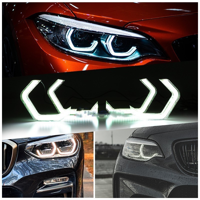 Suitable For BMW Bmw335i F30 F32 M3 M4 F82 F80 M5 E90 Crystal Angel Eye Rgb Bluetooth - Image 1