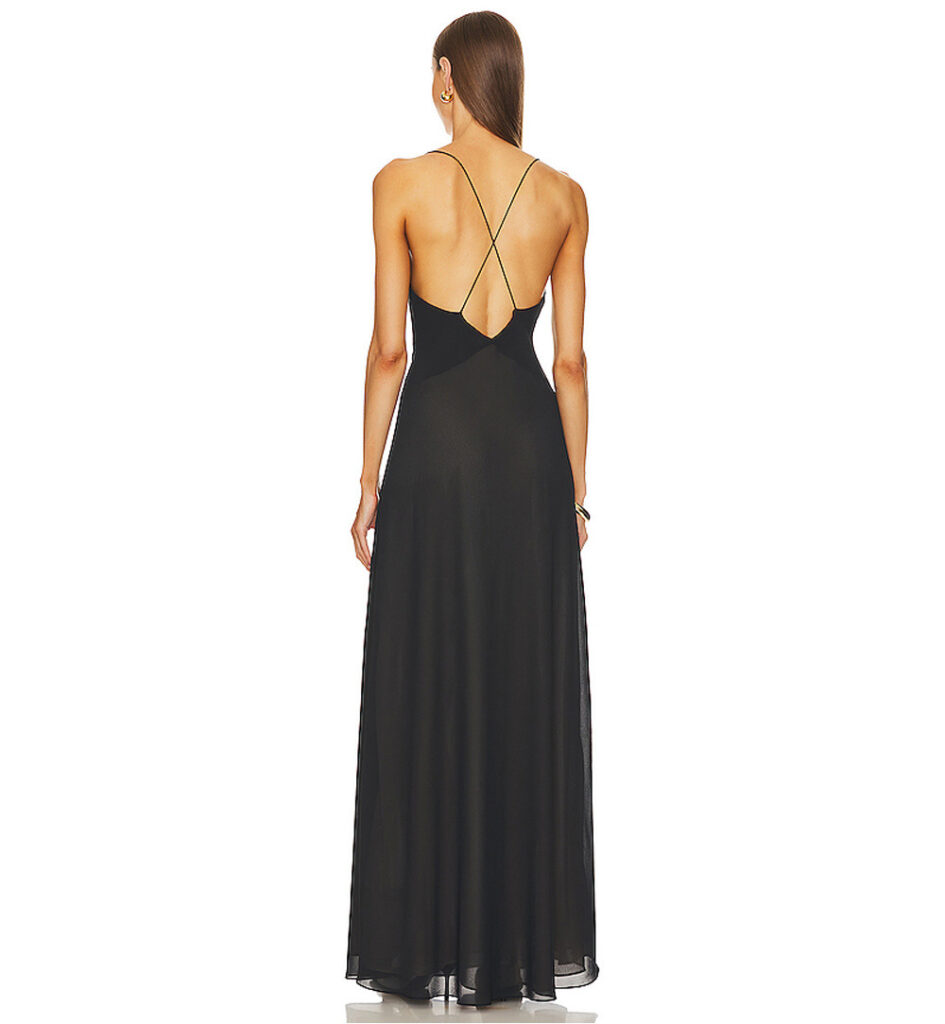 Elegant Deep V-neck Decorative Flower Suspender Skirt