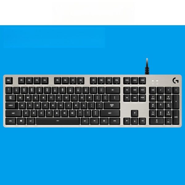 G413 Gaming Electronic Sports Mechanical Keyboard Desktop Backlight 104 Key Metal Panel - Image 21