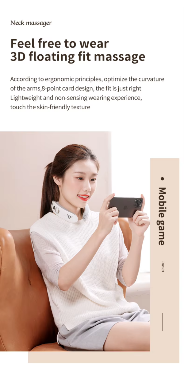 Wholesale Customized Wireless Personal Portable Neck Wearable Massagers Cold And Warm Hanging Neck Massager - Image 27