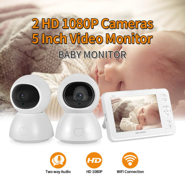 5-inch Baby Monitor Surveillance Camera - Image 5