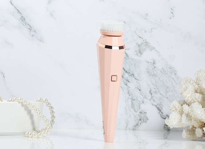 4 In 1 USB Rechargeable Electric Facial Cleansing Brush Soft Skin Care Portable Massager Face Brush Deep Cleaning Device - Image 3