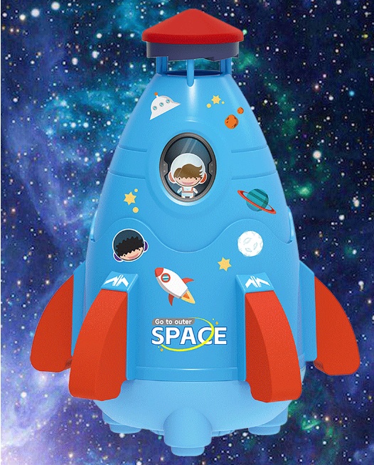 Kids Space Rocket Sprinkler Spinner - Image 4