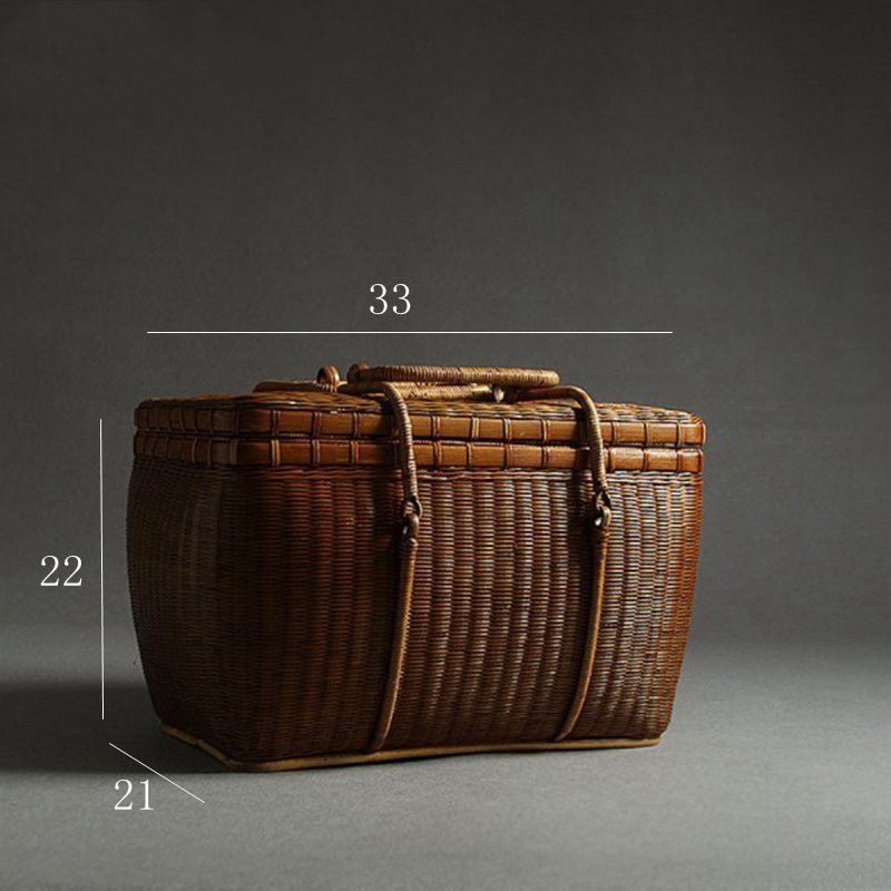 Handmade Bamboo Tea Ceremony Tea Person Carrying Bag Portable - Image 13
