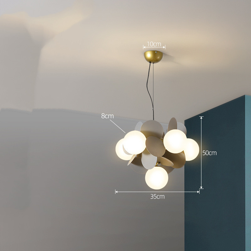 Nordic Chandelier Modern Minimalist Living Room Bedroom Lighting - Image 46