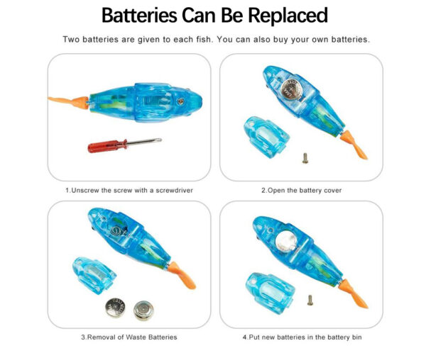 Cat Interactive Electric Fish Water Toy For Indoor Play Swimming Robot Fish Toys For Cat Dog Pet Baby Swimmer Bath Robofish Toys - Image 13