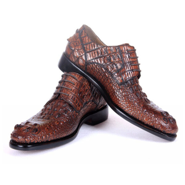 Shining Men's Dress Fashion Korean Leather Shoes - Image 16