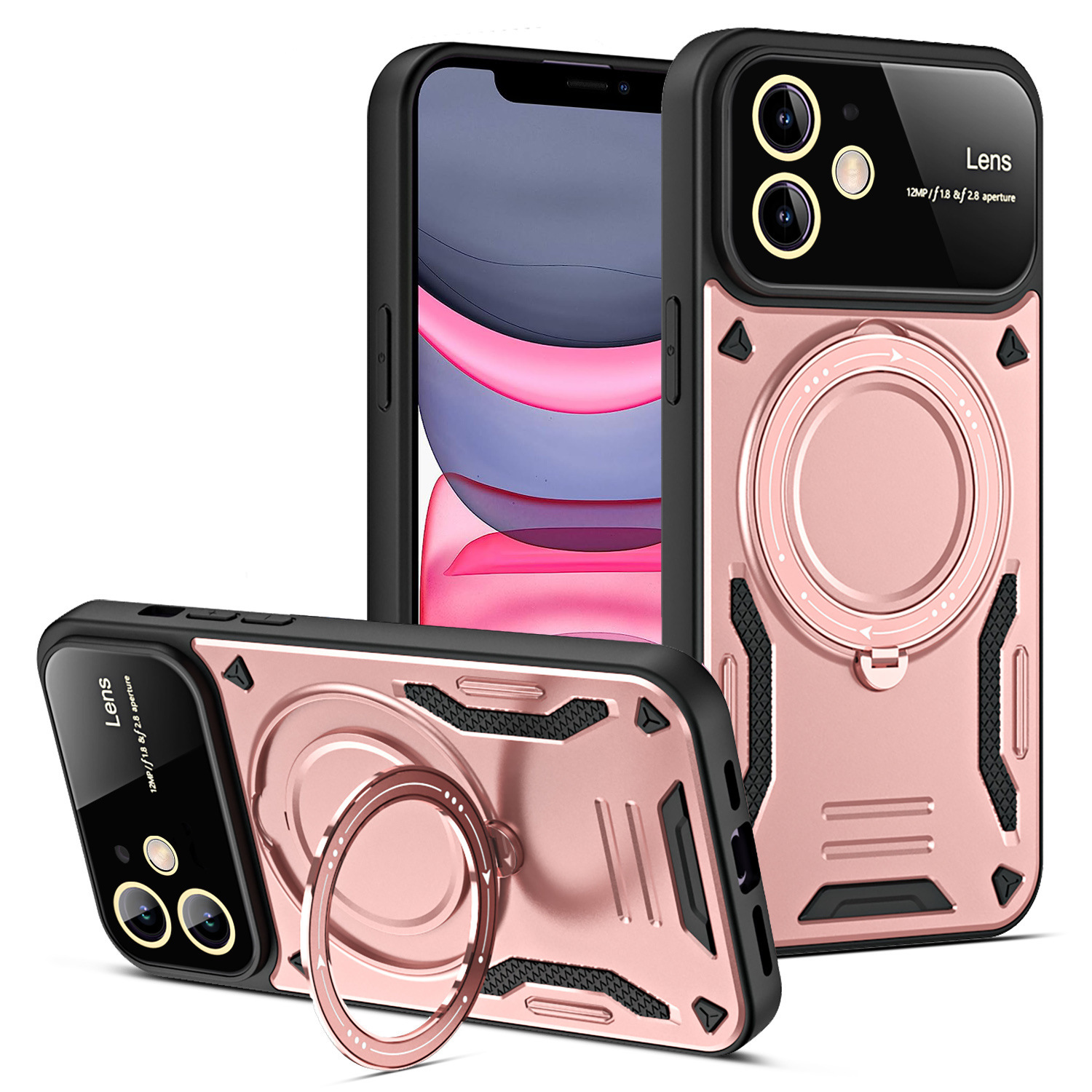 U-shield Large Window Magnetic Bracket Phone Case Advanced Sense Protective Cover - Image 83