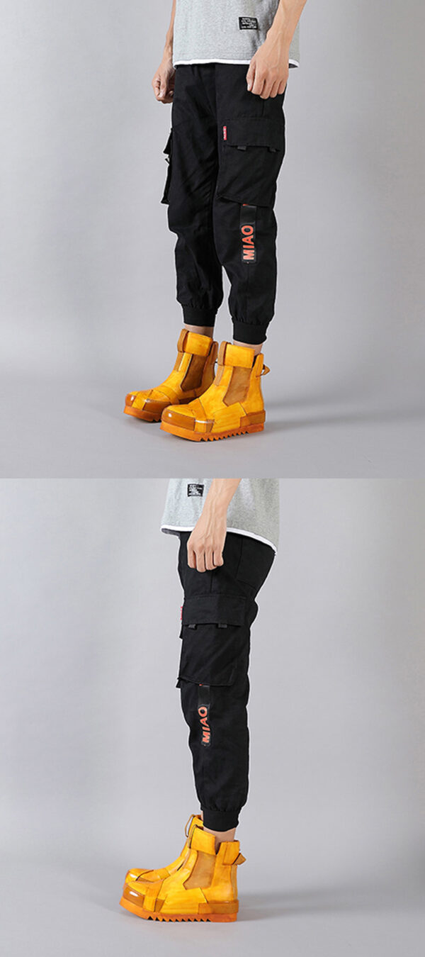 Design Leather Handmade Retro Thick Soled Heightening Casual Shoes - Image 20