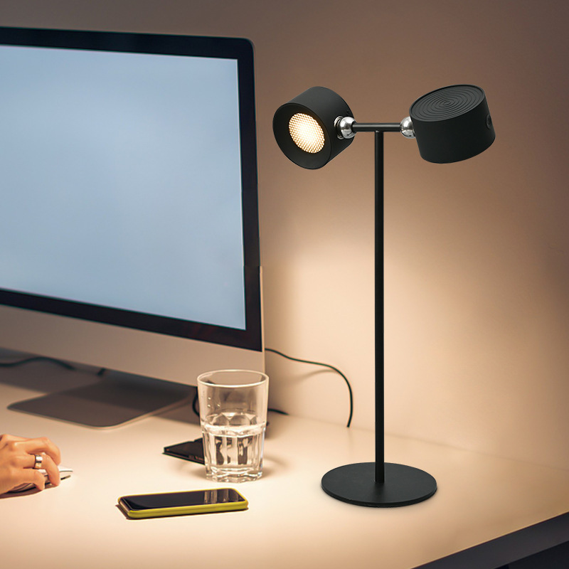 Magnetic Touchable LED USB Rechargeable Table Lamp 360 Rotate Cordless Remote Control Desk Lights Home Bedroom Wall Night Lamp - Image 12