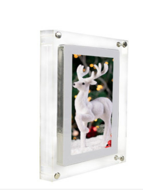 Acrylic Digital Photo Video Frame Battery New - Image 12