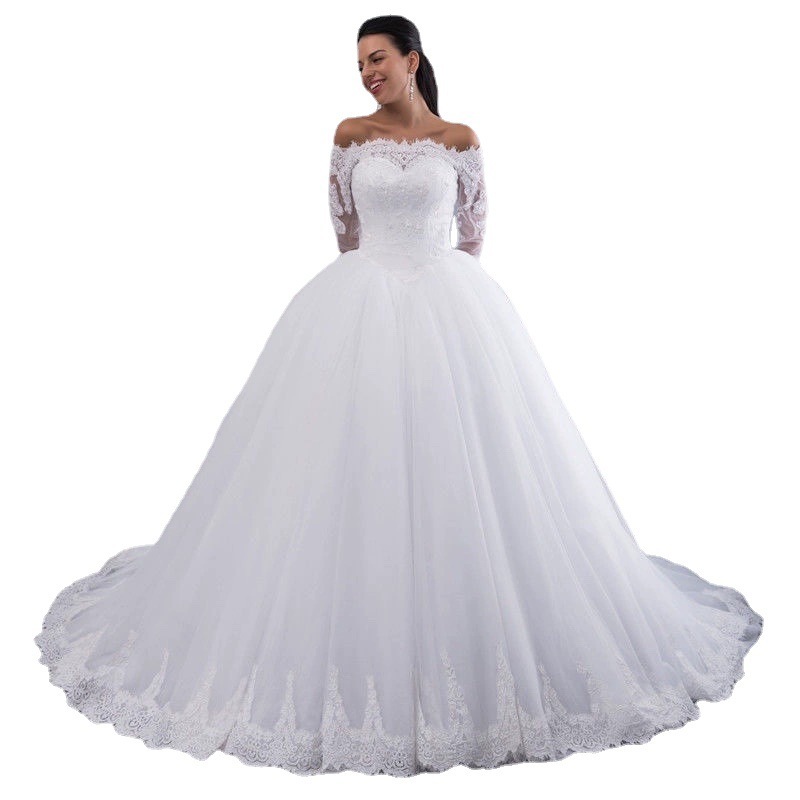 Wedding Bridal Wedding Lace Large Tail - Image 3