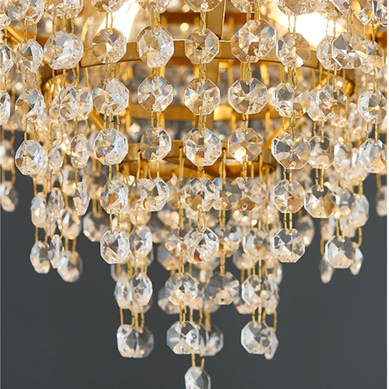Stainless Steel Living Room Ceiling Crystal Chandelier - Image 5