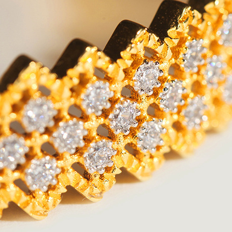 Craft Vintage Bracelet S925 Silver Gold-plated Zirconium Diamonds - Image 4
