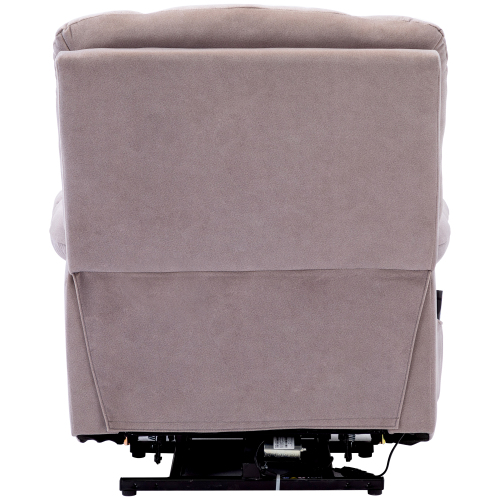 Electric Power Lift Recliner Chair Sofa With Massage And Heat For Elderly 2 Side Pockets USB Ports Single Recliner Chairs For Living Room Overstuffed Breathable Fabric Reclining - Image 18