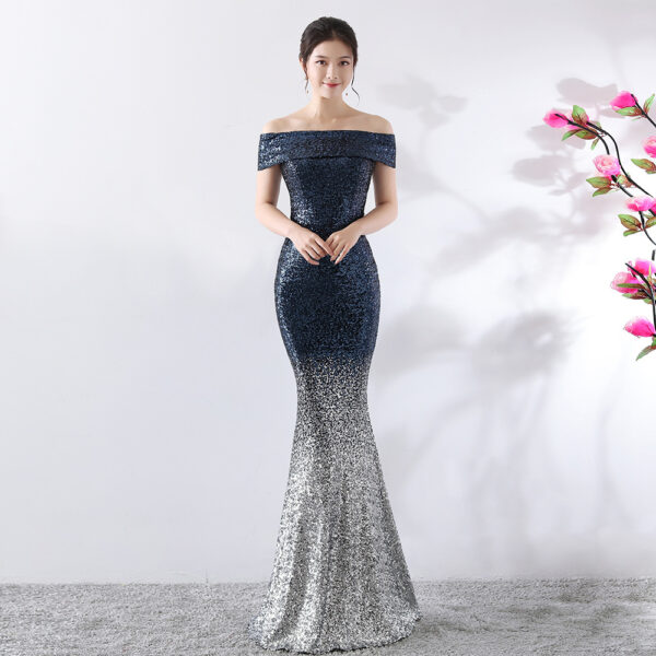 Birthday Party Dress Slimming Host Long Dress - Image 11
