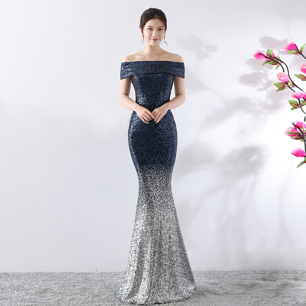 Birthday Party Dress Slimming Host Long Dress - Image 2