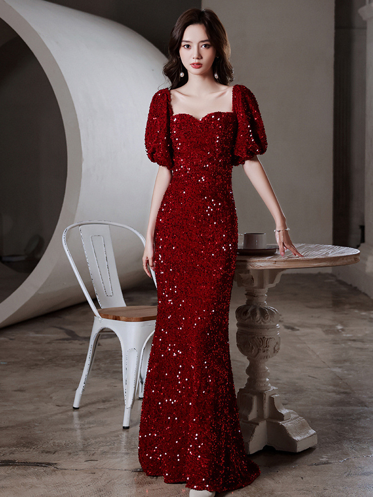 Toast Bridal Red Dresses Women Fishtail - Image 9